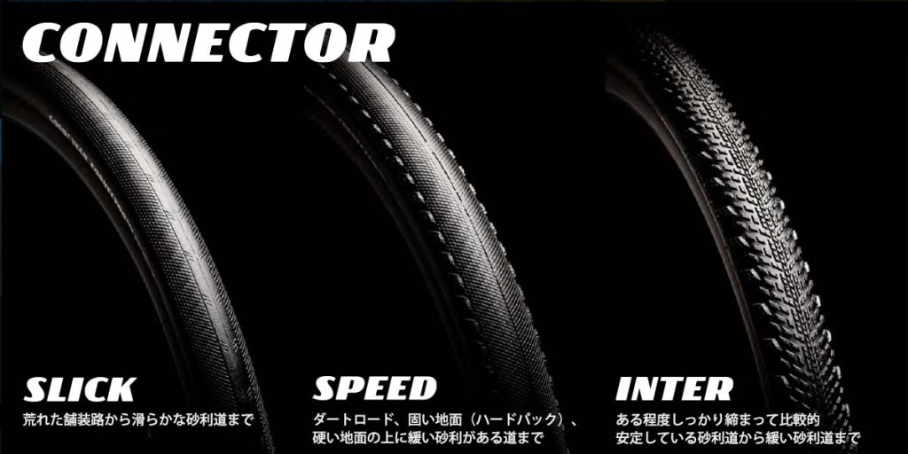 GOODYEAR Connectorシリーズの3種類のタイヤ